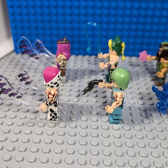 8 Minifigures- Jojo Anime Building Block Toy Manga Action Figure Collectible - Picture 10 of 12